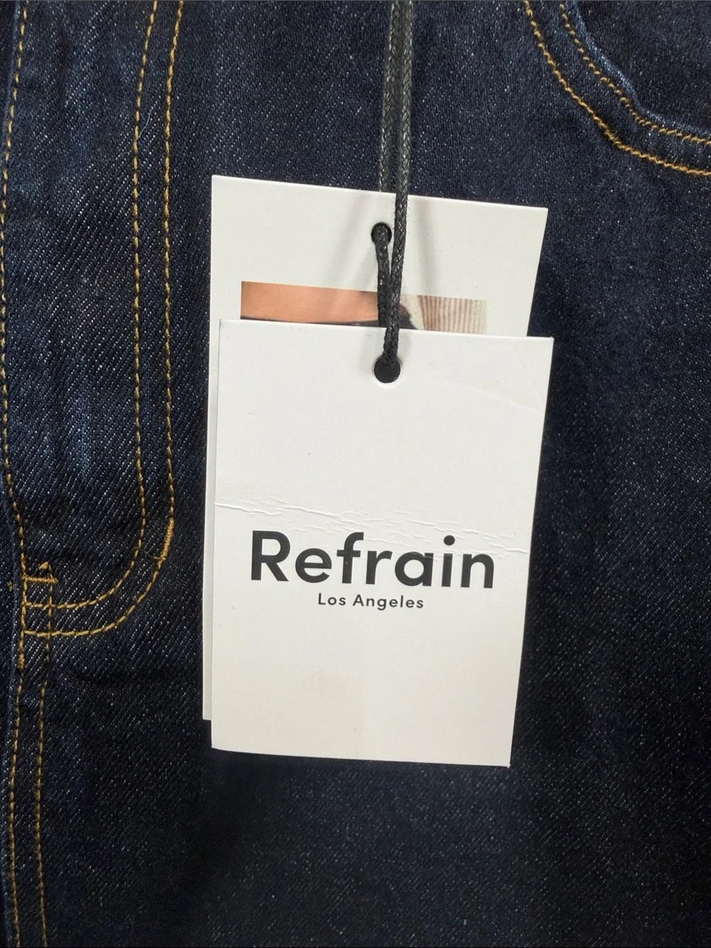 Refrain Denim mini skirt size 9/29. NWT